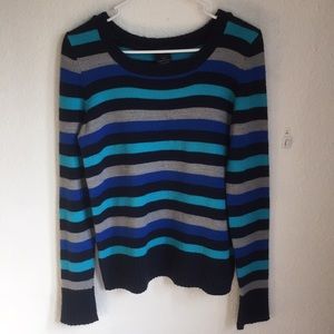 Blue striped sweater